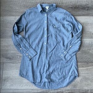 J. Crew Factory Popover Tunic in Chambray Size Small